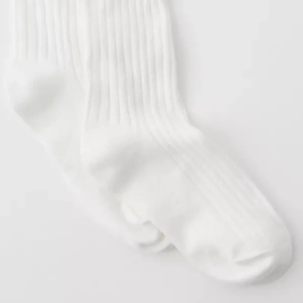 NWT Urban Outfitters Pearl Topped White Knee High Sock